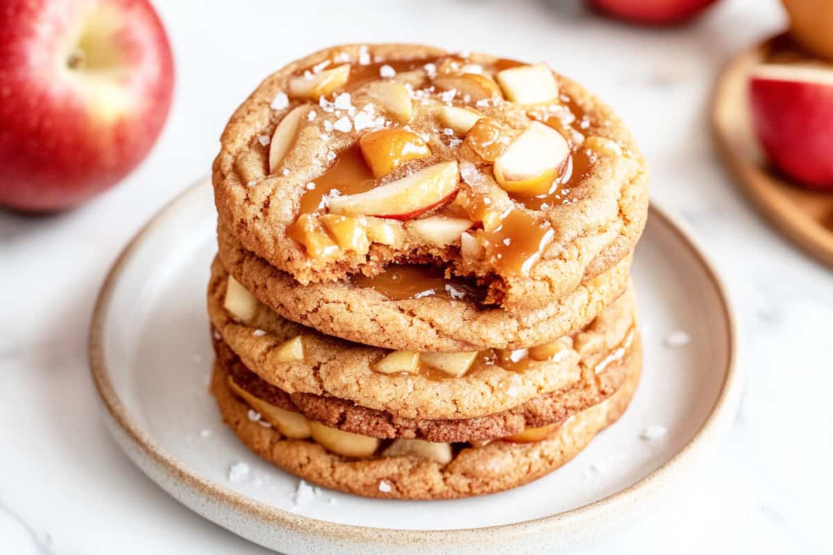 Brilliant Homemade Apple Caramel Cookies
