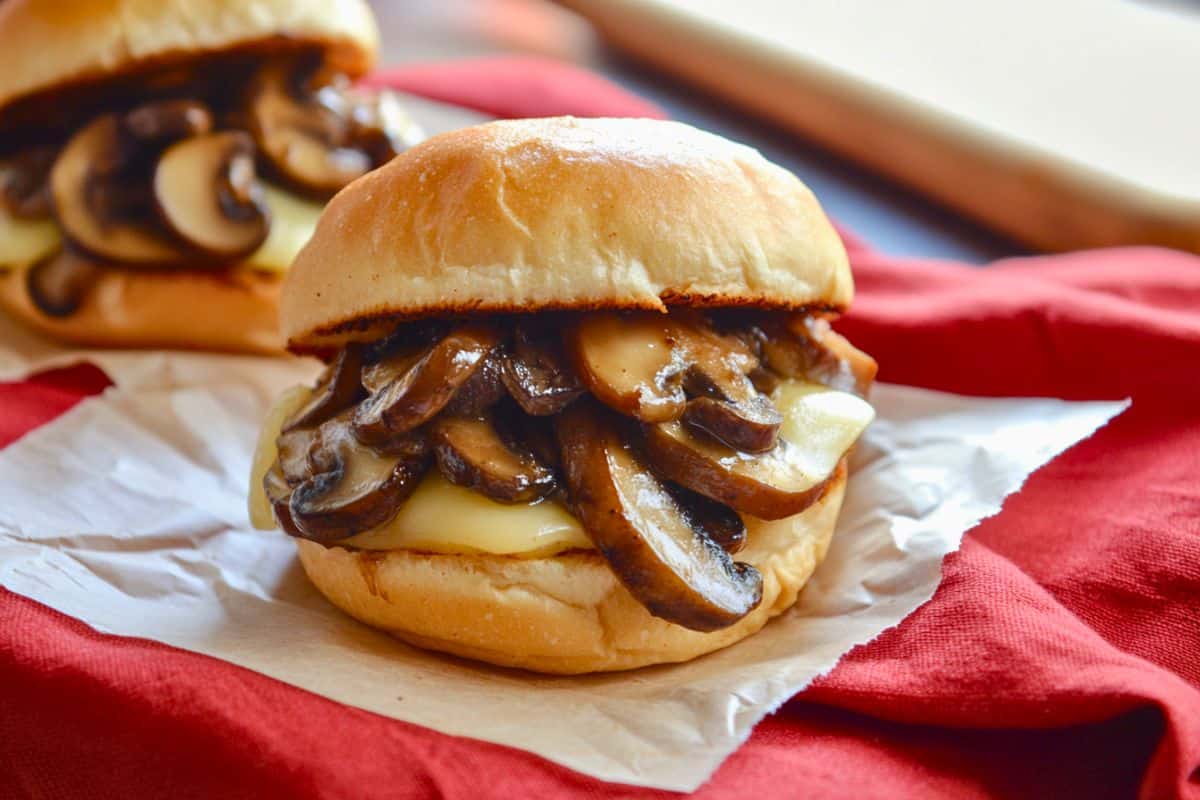Mouth Watering Mushroom & Swiss Sliders