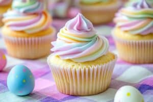 Rainbow Buttercream Easter Cupakes (1)
