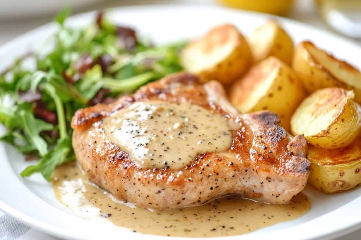 Delicious Pan-Seared Lemon Dijon Pork Chops