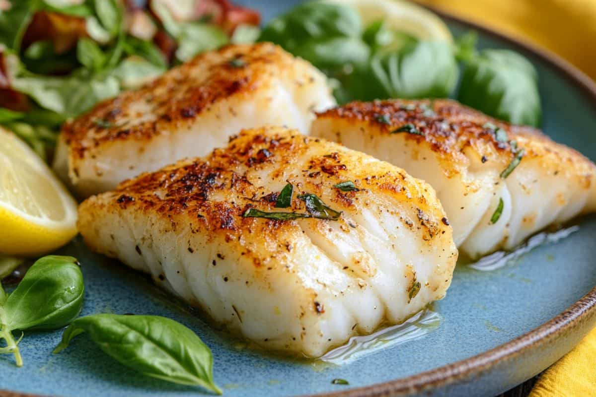 Baked Mediterranean Cod with Lemon & Garlic Recipe
