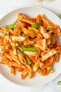 Addicting Crockpot Buffalo Chicken Pasta