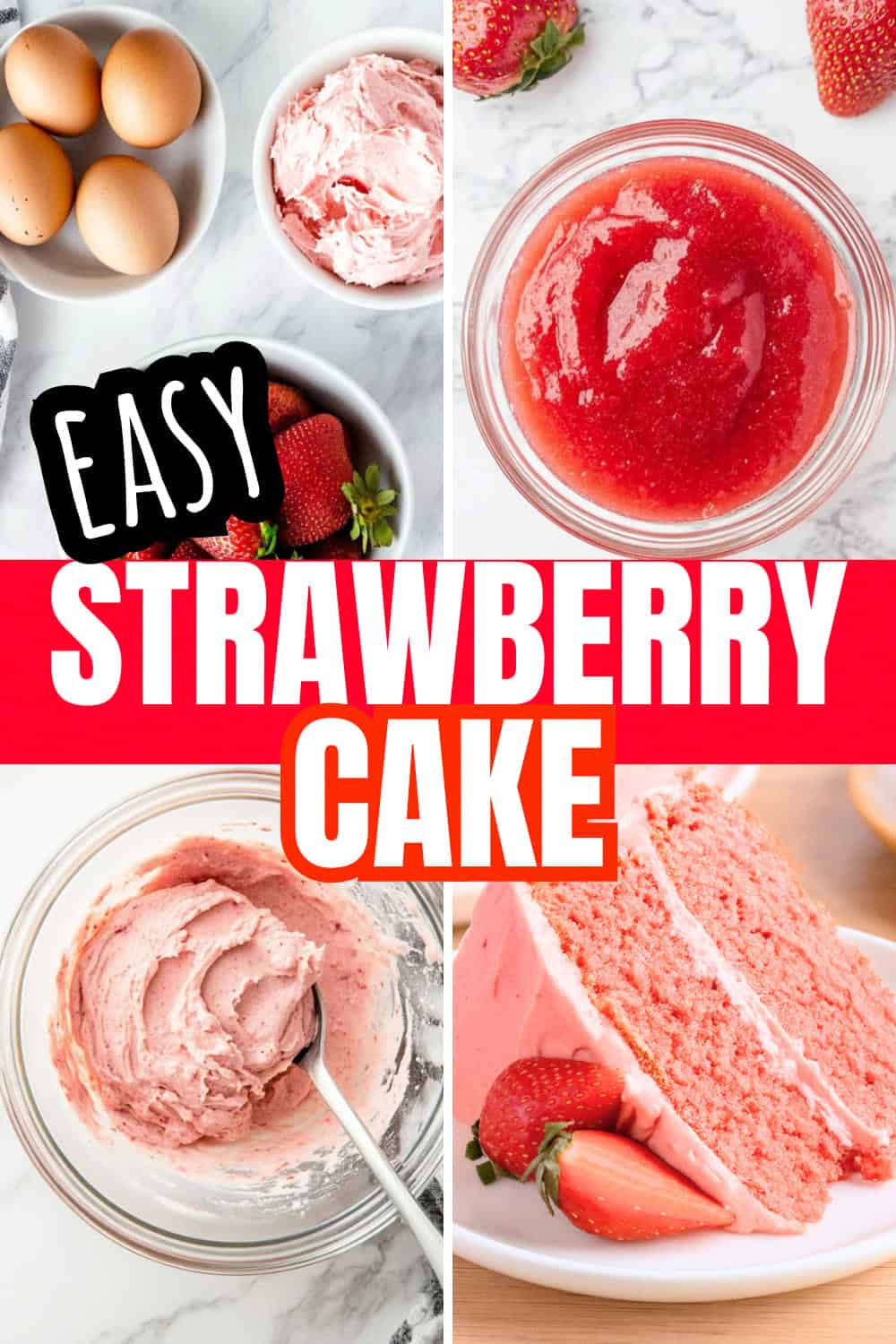 Best Homemade Strawberry Cake
