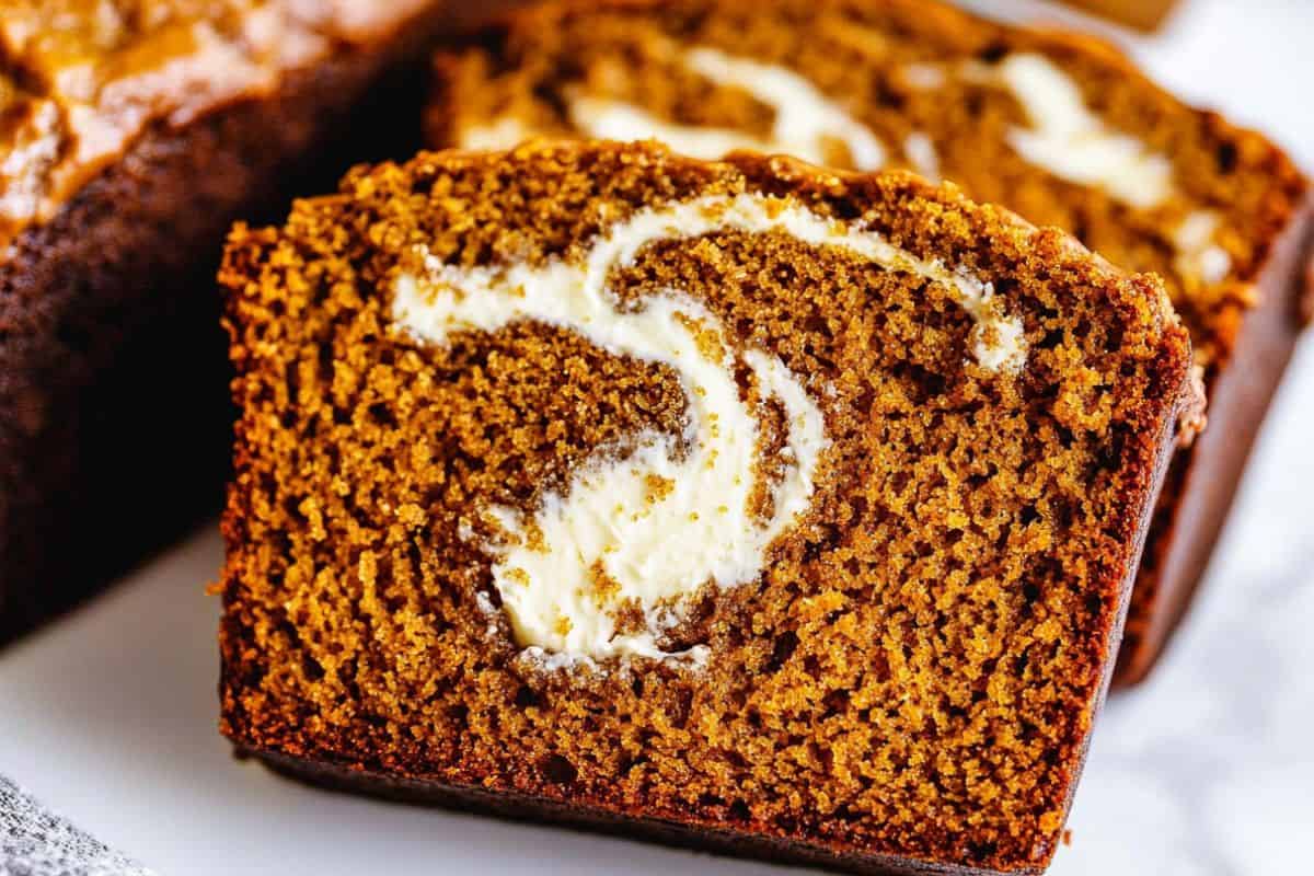 Pumpkin Bread with Cream Cheese