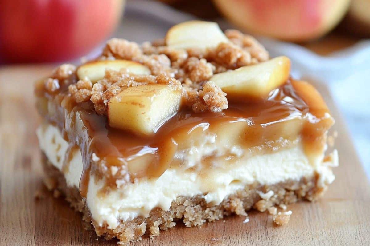 Best Caramel Apple Cheesecake Bars for a Fall Treat