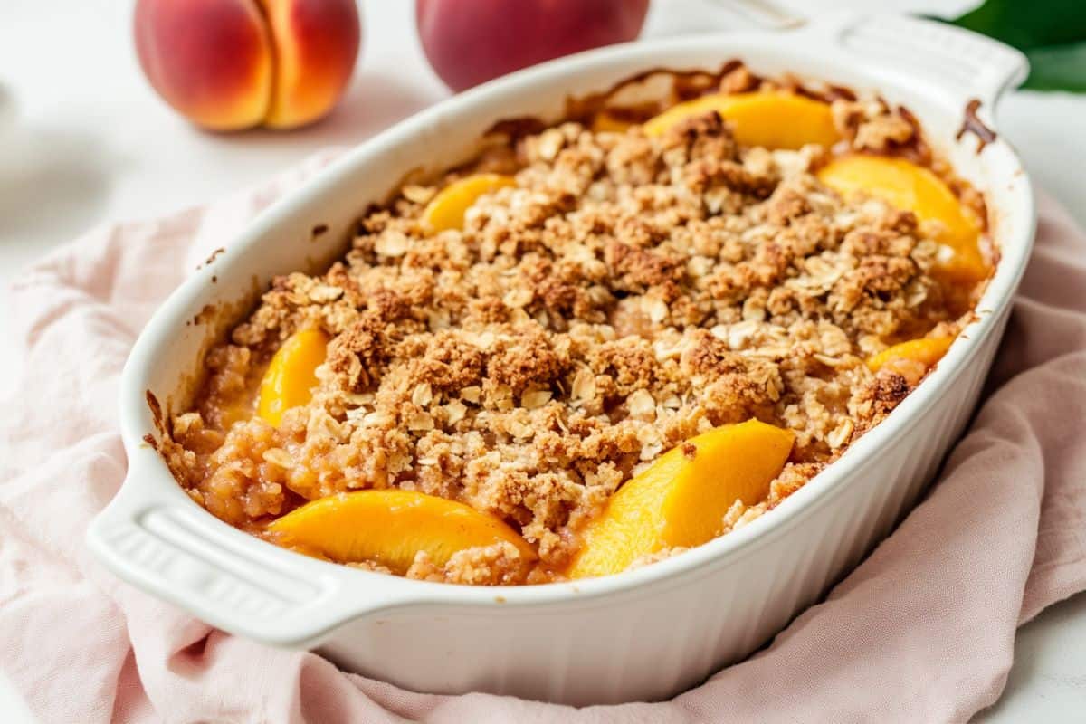 Peach Crisp With Fresh Peaches