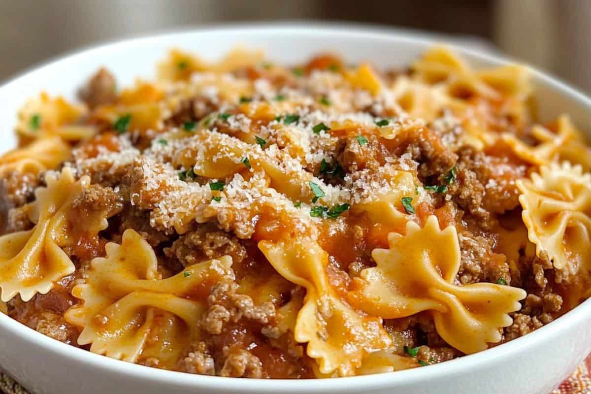 Creamy Beef and Bow Tie Pasta Everyone Will Devour